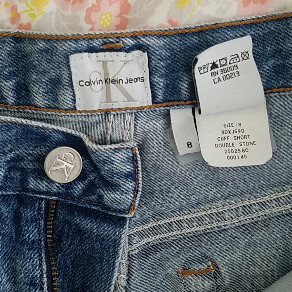 Vintage 90's Calvin Klein Blue Jean Shorts